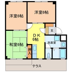 リバーサイド小車の物件間取画像